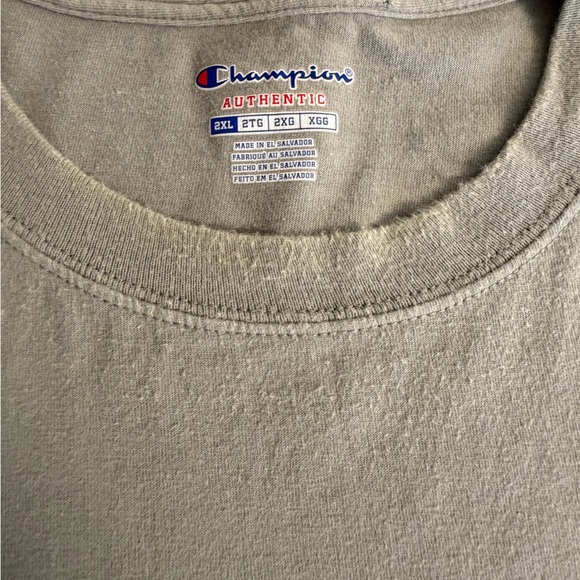Champion Authentic Light Green Short Sleeve Tee - Picture 3 of 13